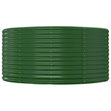Vidaxx erhöhte Gartenbox grün 140x140x68 cm verzinkter Stahl