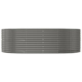 VIDAXL -Planungsbox 212x140x68 cm Pulver -Stahlgrau grau