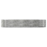 VIDAXL -Planungsbox 367x140x68 cm Pulver -Stahl Silber gefärbt