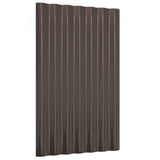VIDAXL -Dachpaneele 12 ST 60x36 cm Pulver -Stahlbraun