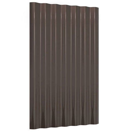 VIDAXL -Dachpaneele 12 ST 60x36 cm Pulver -Stahlbraun
