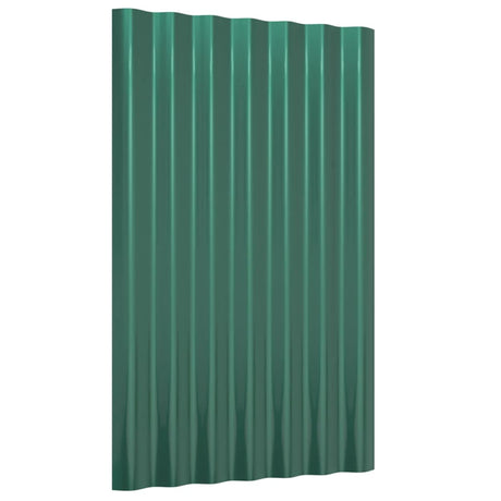 VIDAXL -Dachpaneele 36 ST 60x36 cm Pulver -Stahlgrün