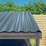 Vidaxl Roof Panels 36 St 60x36 cm pulverlakkert stålgrå