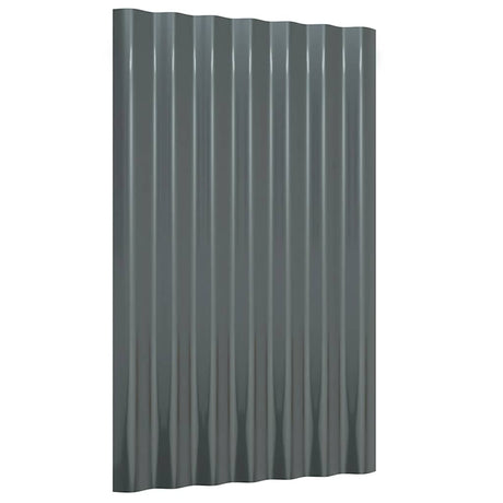 VIDAXL -Dachpaneele 36 ST 60x36 cm Pulver -bewegtes Stahl Anthrazit -gelöscht