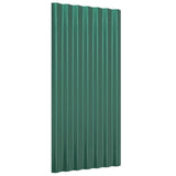 VidaXL roof panels 36 st 80x36 cm powder -coated steel green