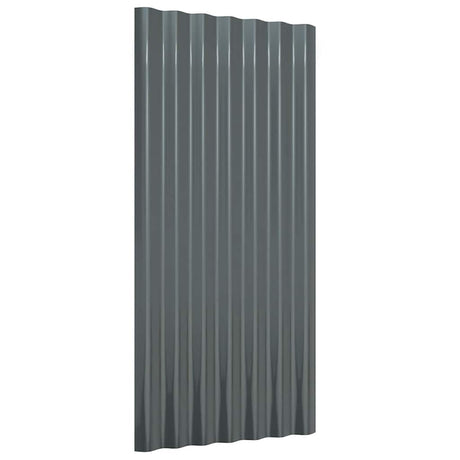 VIDAXL -Dachpaneele 36 ST 80x36 cm Pulver -bewegtes Stahl Anthrazit -Verschärft