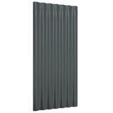 Vidaxl roof panels 36 st 80x36 cm powder -coated steel anthracite -colored