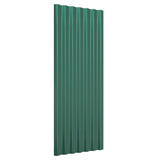 VIDAXL -Dachpaneelen 12 ST 100x36 cm Pulver -Stahlgrün