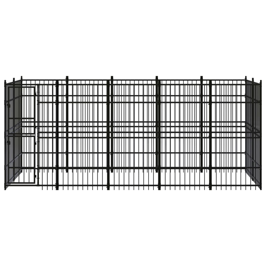 Vidaxl Dog Kennel 9.22 m² Steel