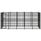 Vidaxl Dog Kennel 9.22 m² Steel