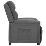 Vidaxl fauteuil verstelbaar stof lichtgrijs