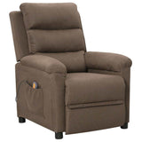 Vidaxl massagestoel stof taupe