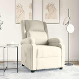 Vidaxl fauteuil verstelbaar fluweel crèmekleurig