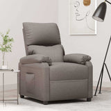 Vidaxl fauteuil verstelbaar stof taupe