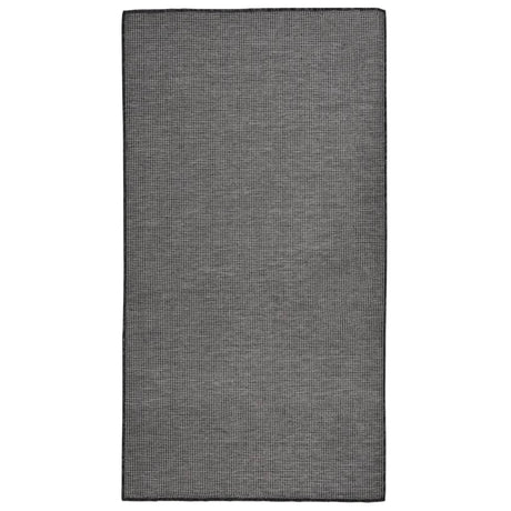 Vidaxl Außen Teppich flach gewebt 80x150 cm Grau