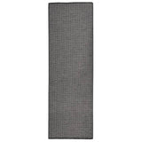 Vidaxl außerhalb des Teppichs flach gewebt 80x250 cm Grau