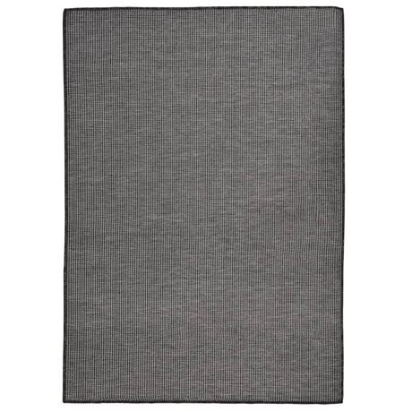 Vidaxl außerhalb des Teppichs flach gewebt 140x200 cm Grau