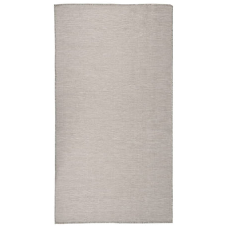 Vidaxl außerhalb des Teppichs flach gewebt 80x150 cm Taupe