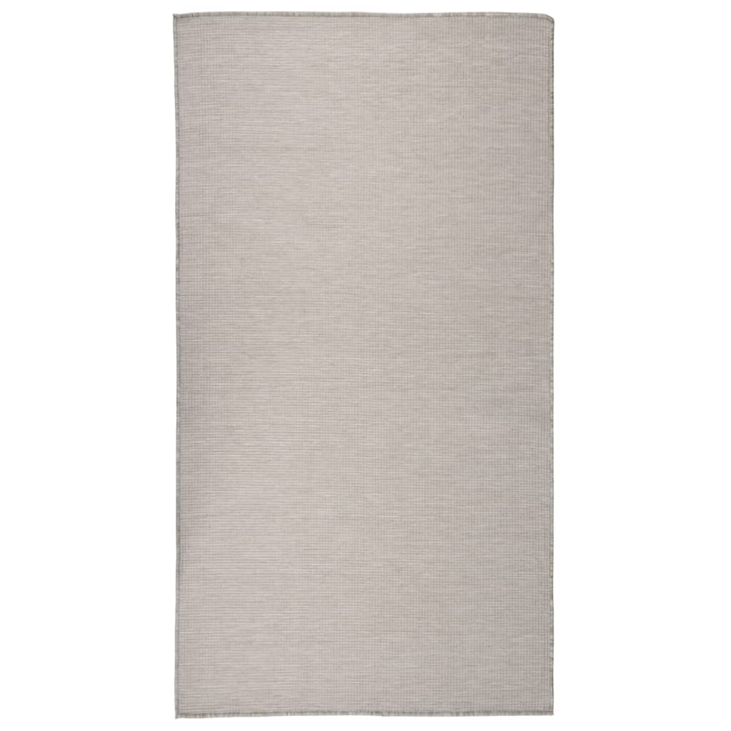 Vidaxl na zewnątrz dywan płaski tkany 80x150 cm taupe