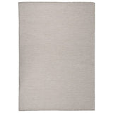 Vidaxl außerhalb des Teppichs flach gewebt 140x200 cm Taupe