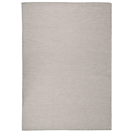 Vidaxx Outdoor-Teppich flach gewebt 140x200 cm hellgrau