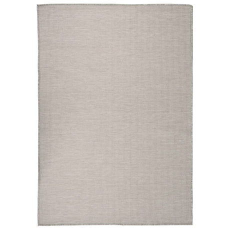 Vidaxl außerhalb des Teppichs flach gewebt 160 x 230 cm Taupe