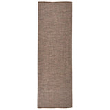 Vidaxl außerhalb des Teppichs flach gewebt 80x250 cm Braun