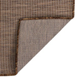 Vidaxl außerhalb des Teppichs flach gewebt 80x250 cm Braun