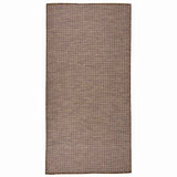 Vidaxx Outdoor-Teppich flach gewebt 100x200 cm braun