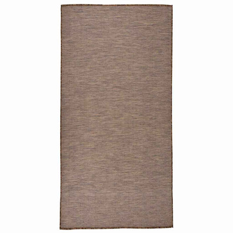 Vidaxx Outdoor-Teppich flach gewebt 100x200 cm braun
