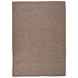 Vidaxx Outdoor-Teppich flach gewebt 140x200 cm braun