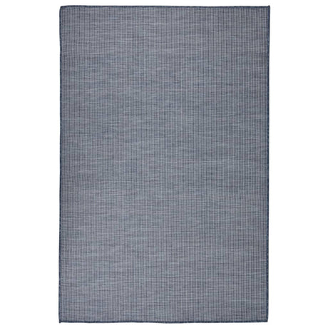 Vidaxl außerhalb des Teppichs flach gewebt 120x170 cm blau
