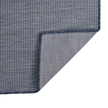 Vidaxl außerhalb des Teppichs flach gewebt 120x170 cm blau
