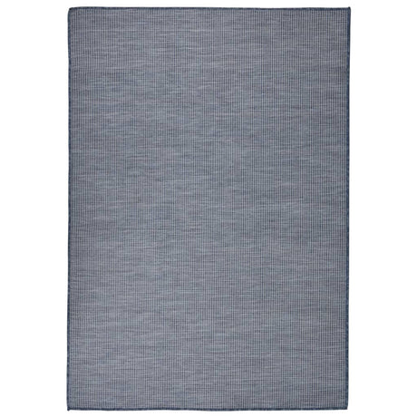 Vidaxl außerhalb des Teppichs flach gewebt 160x230 cm blau