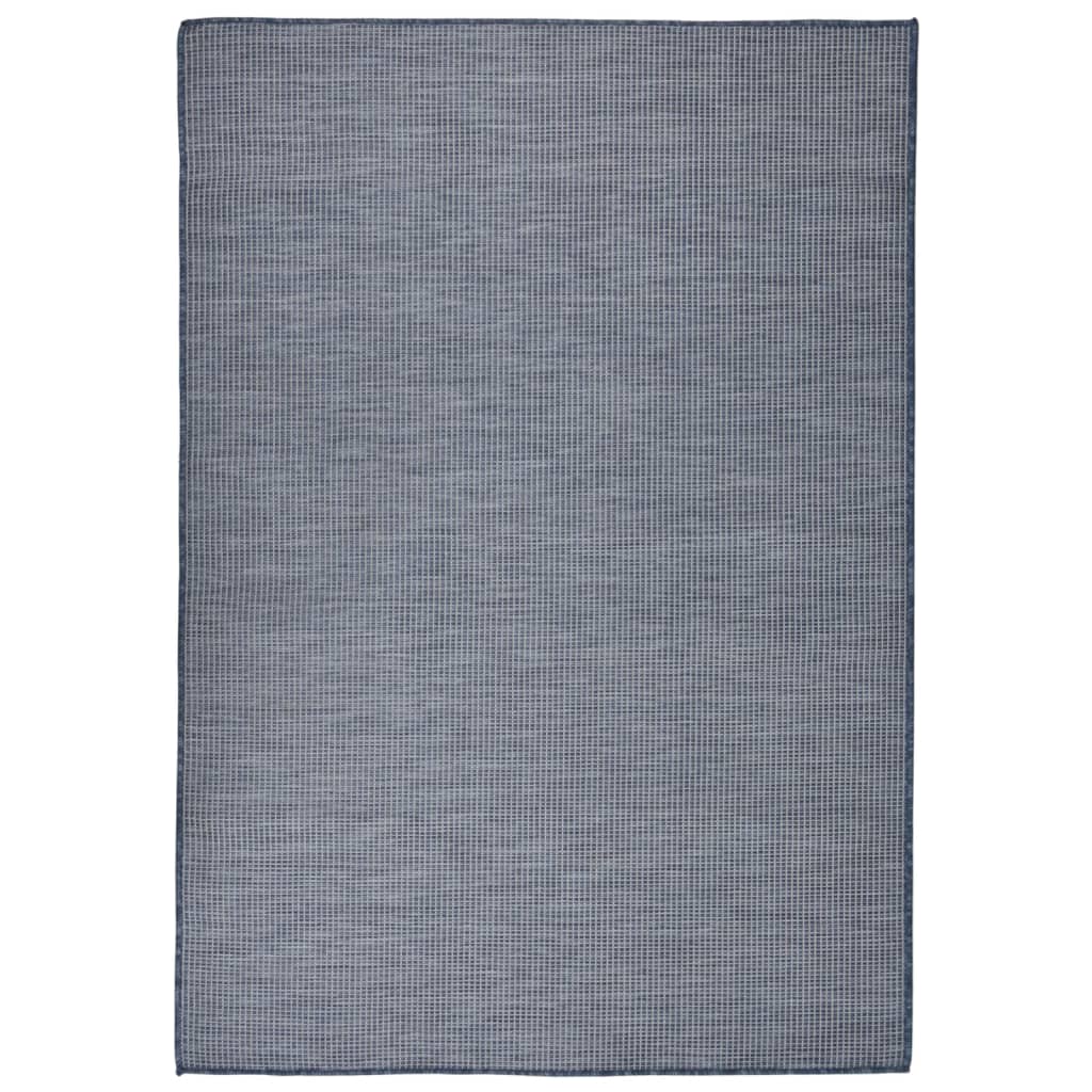 Vidaxl Outside Rug Flat Woven 160x230 cm azul