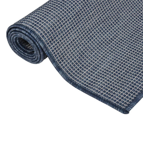 Vidaxl außerhalb des Teppichs flach -200x280 cm blau