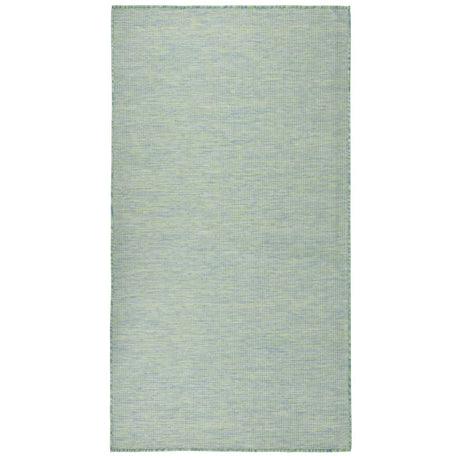 Vidaxl außerhalb des Teppichs flach gewebt 80x150 cm Türkis