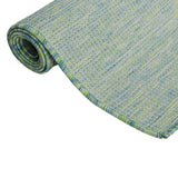 Vidaxl außerhalb des Teppichs flach gewebt 80x250 cm Türkis