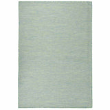 Vidaxl außerhalb des Teppichs flach gewebt 160x230 cm Türkis