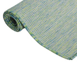 Vidaxl außerhalb des Teppichs flach gewebt 160x230 cm Türkis