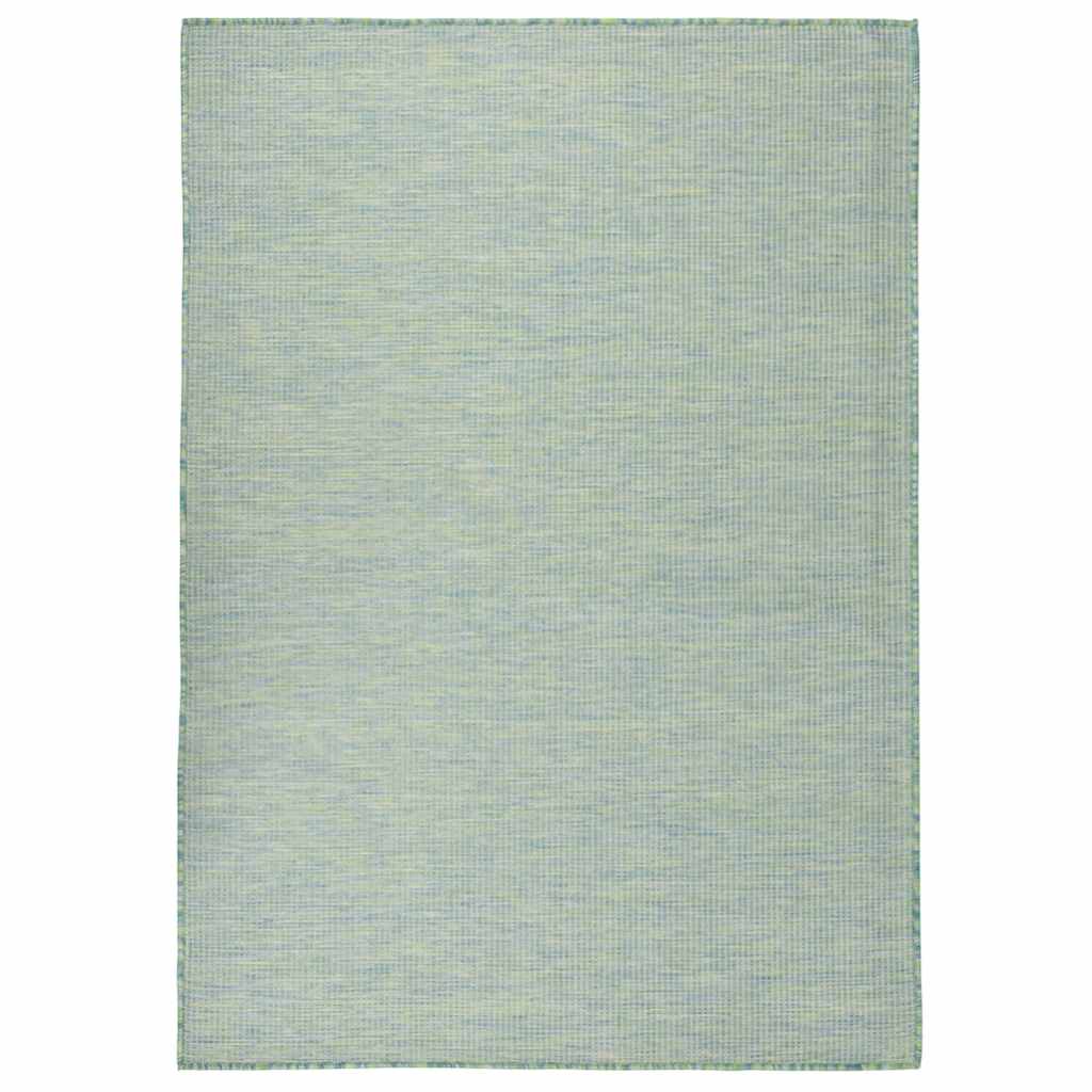 Vidaxl außerhalb des Teppichs flach -200x280 cm Türkis