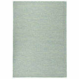 Vidaxl außerhalb des Teppichs flach -200x280 cm Türkis