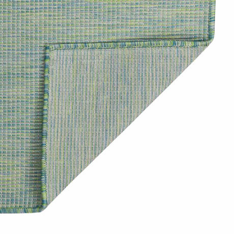 Vidaxl außerhalb des Teppichs flach -200x280 cm Türkis