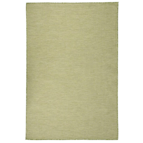 Vidaxl außerhalb des Teppichs flach -120 x 170 cm Grün