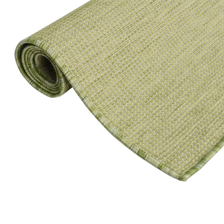 Vidaxl außerhalb des Teppichs flach -120 x 170 cm Grün