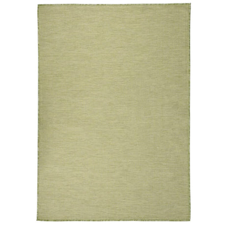 Vidaxl außerhalb des Teppichs flach gewebt 140x200 cm Grün