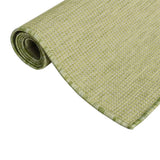 Vidaxl außerhalb des Teppichs flach -200x280 cm grün