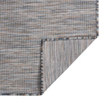 Vidaxl außerhalb des Teppichs flach gewebt 80x150 cm braun und blau