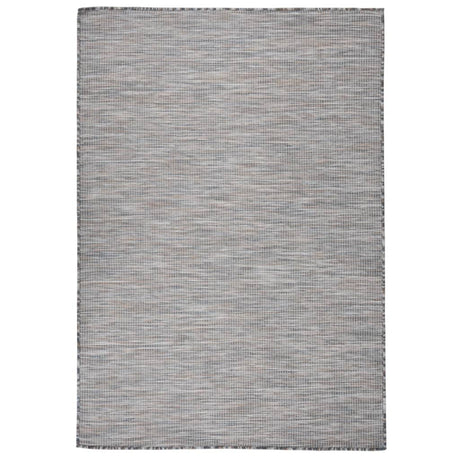 Vidaxl außerhalb des Teppichs flach gewebt 160 x 230 cm braun und blau