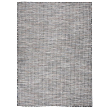 Vidaxl außerhalb des Teppichs flach -200x280 cm braun und blau